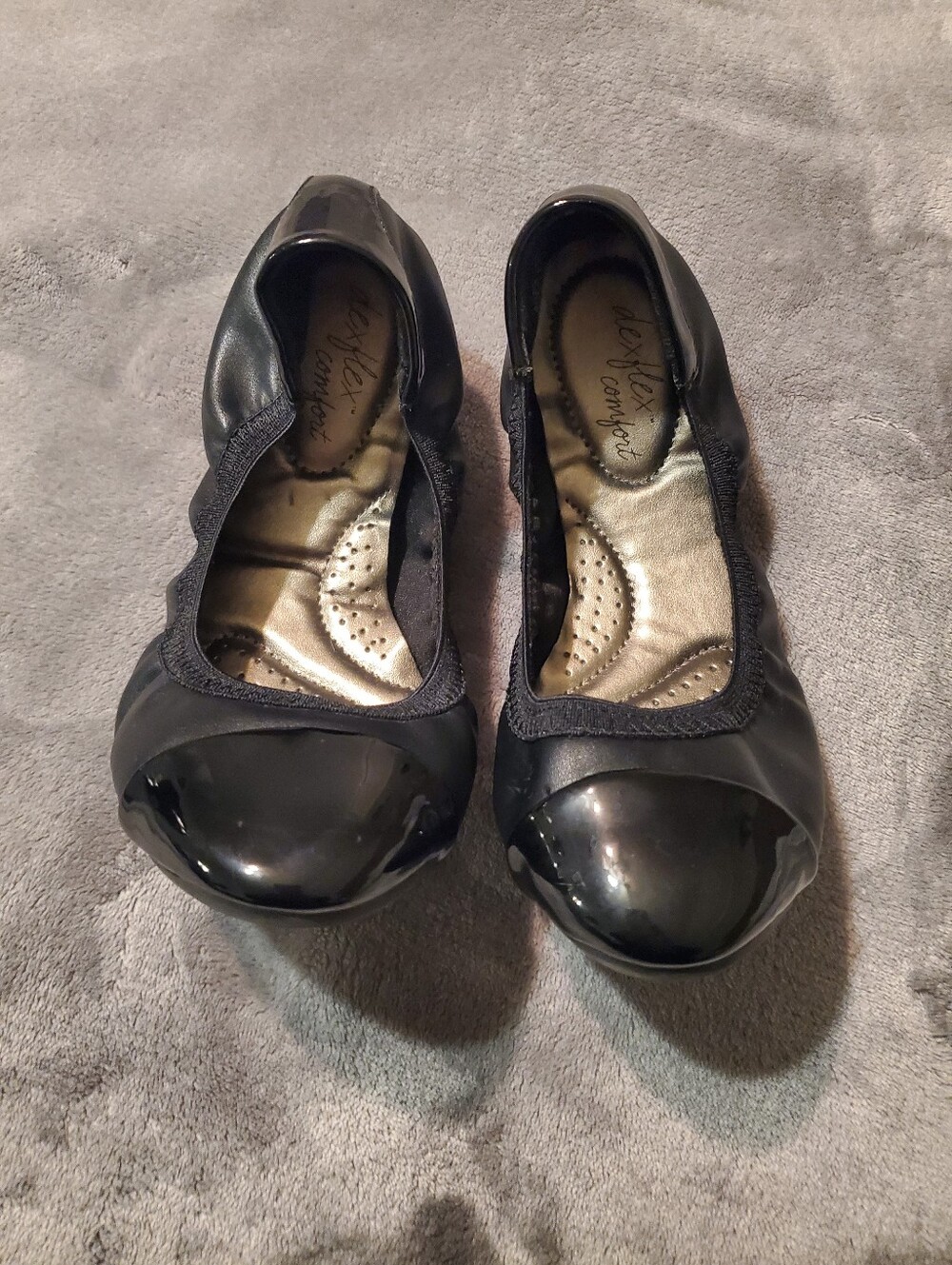 dexflex comfort Black Ballet Flats